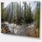 Designart - Mountain River Panorama - Landscape Canvas Art Print